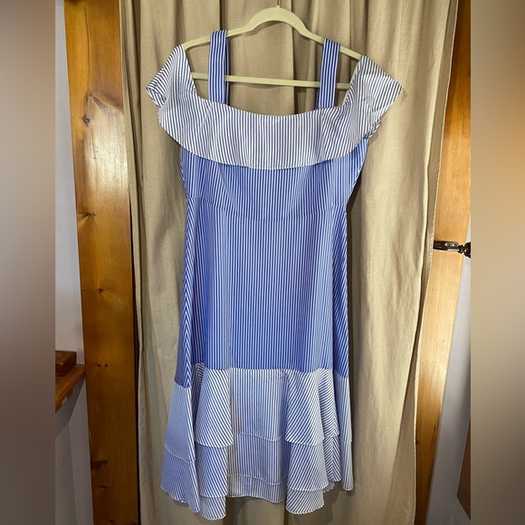 NWT J. Crew Cold Shoulder Silk Dress - Picture 4 of 16